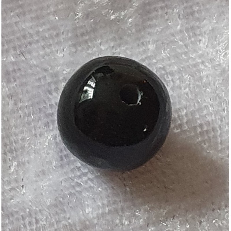 Kunststoffperlen glänzend schwarz