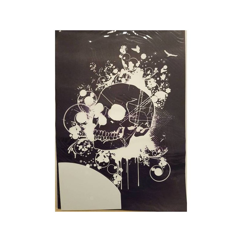Siebdruck-Schablone Totenkopf