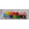 Kunststoffperlen glänzend hellblau