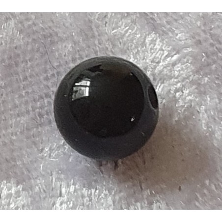 Kunststoffperlen glänzend schwarz
