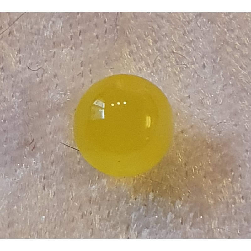 Kunststoffperlen glänzend gelb