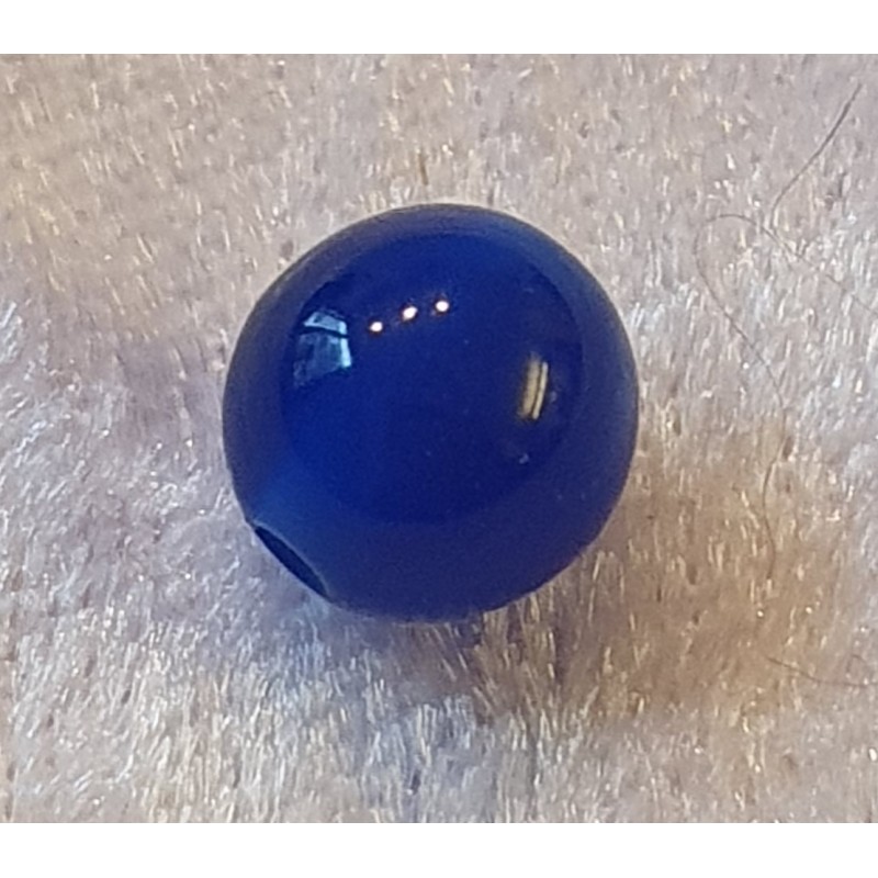Kunststoffperlen glänzend dunkelblau