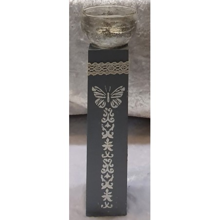 Teelicht mit Glas