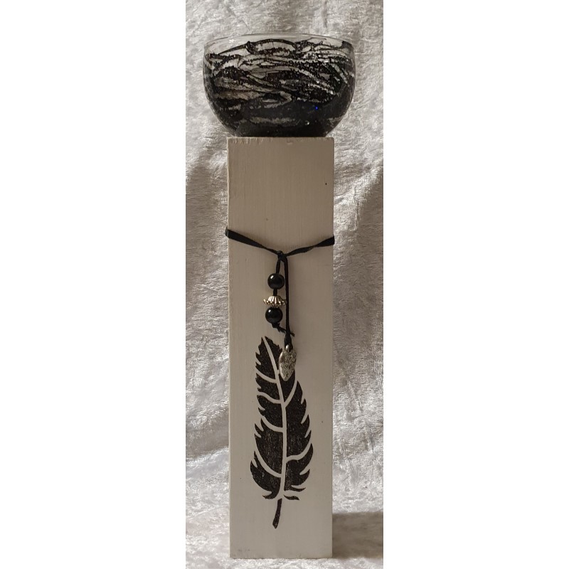 Teelicht mit Glas