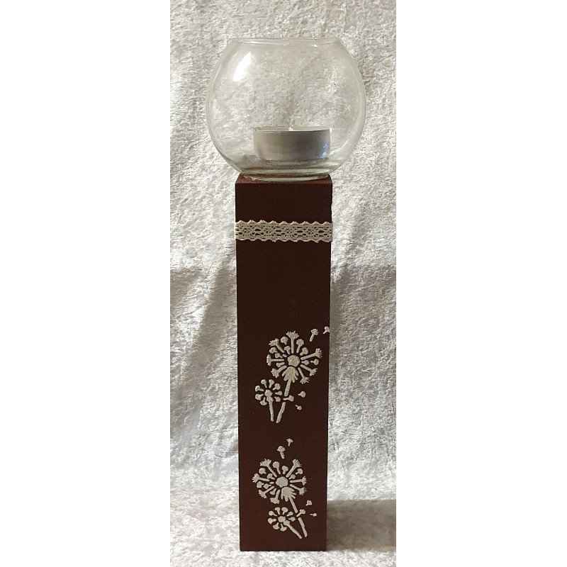 Teelicht mit Glas