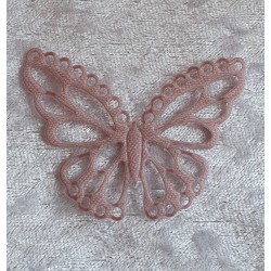 Schmetterling aus Stoff rosa