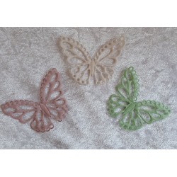 Schmetterling aus Stoff rosa
