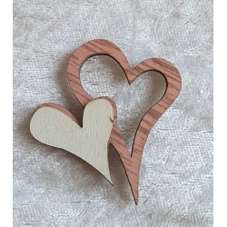 Holzherz rosa