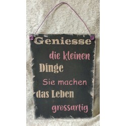 Schild Geniesse....