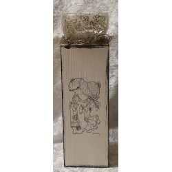Teelicht Holz/Glas
