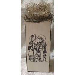 Teelicht Holz/Glas
