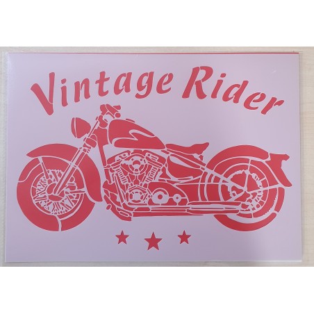 Schablone Motorrad