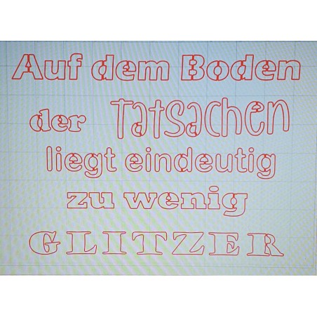 Schablone Auf dem Boden.....