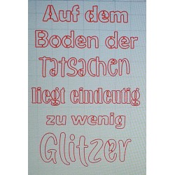 Schablone Auf dem Boden.....