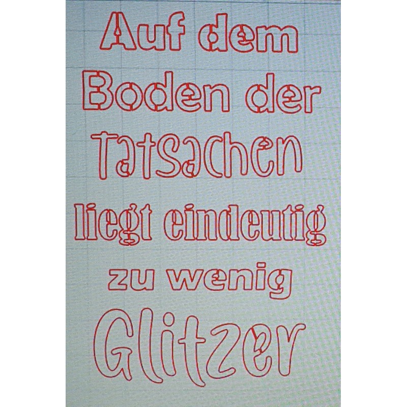 Schablone Auf dem Boden.....