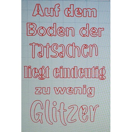 Schablone Auf dem Boden.....