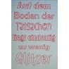 Schablone Auf dem Boden.....