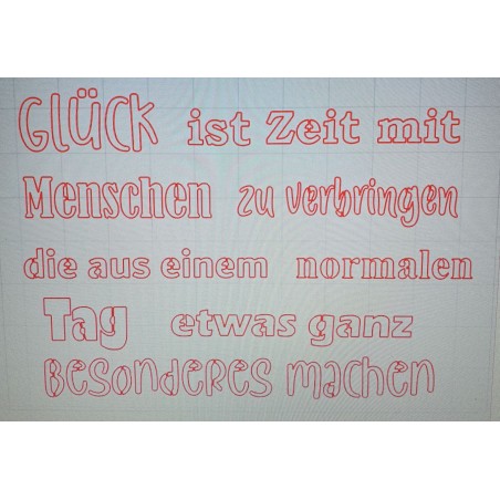 Schablone Glück ist.....