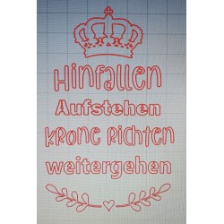 Schablone Hinfallen.....