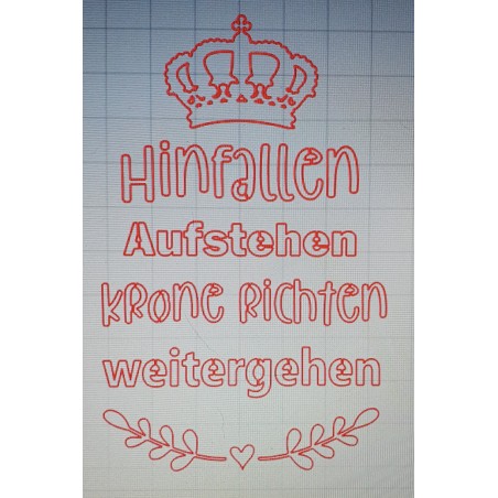 Schablone Hinfallen.....