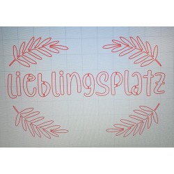 Schablone Lieblingsplatz