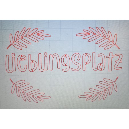 Schablone Lieblingsplatz