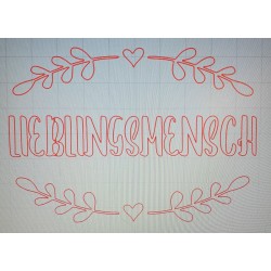 Schablone Lieblingsmensch