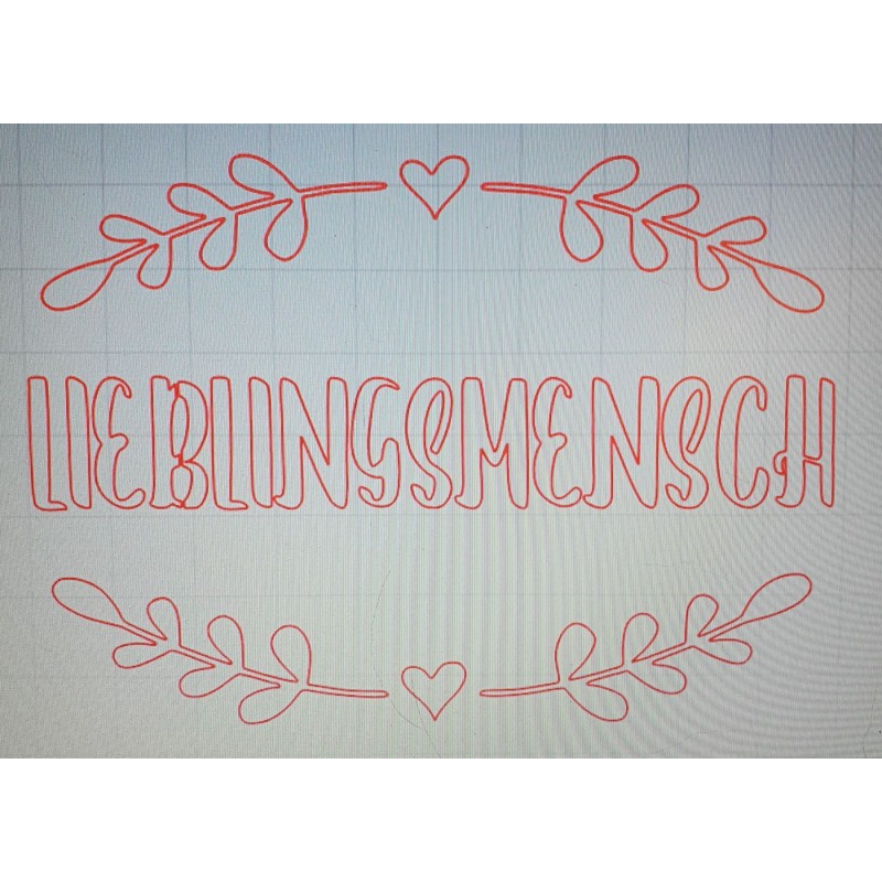 Schablone Lieblingsmensch