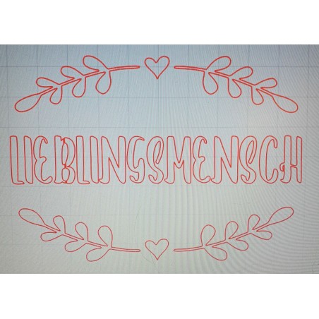 Schablone Lieblingsmensch