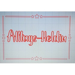 Schablone Alltags-Heldin
