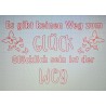 Schablone Glücklich sein.....
