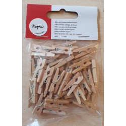Mini Holzklammern