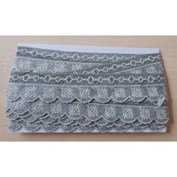 Spitzenband taupe