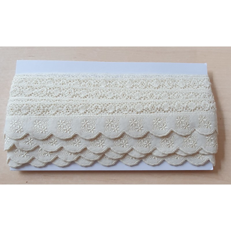 Spitzenband creme