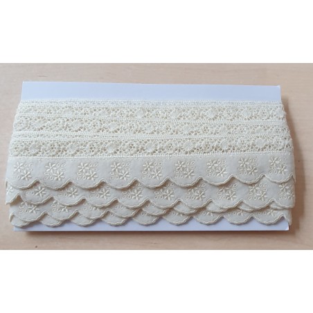 Spitzenband creme