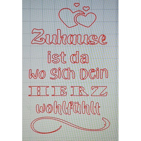 Schablone Zuhause.....