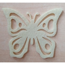 Filz Schmetterling creme