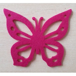 Filz Schmetterling pink