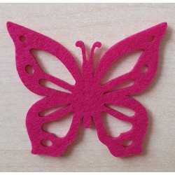 Filz Schmetterling pink