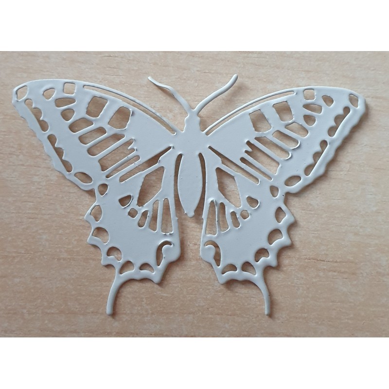 Metall Schmetterling weiss