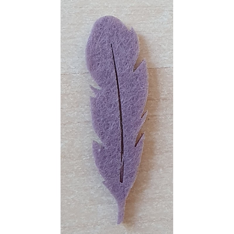 Filz Feder mauve