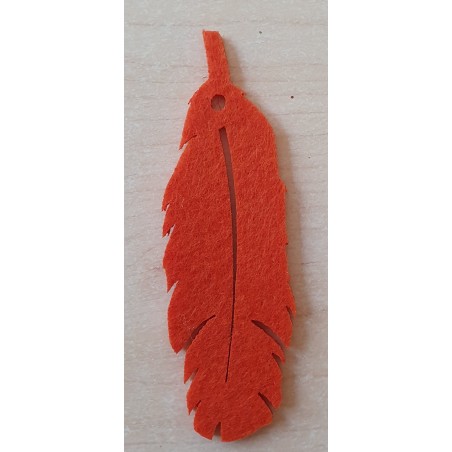 Filz Feder orange