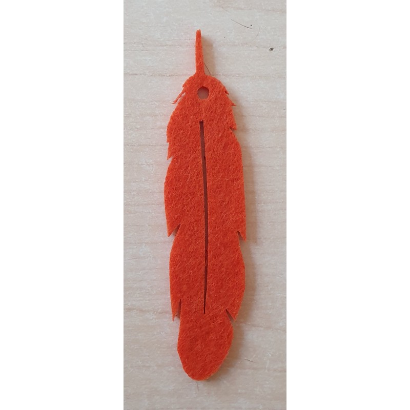 Filz Feder orange