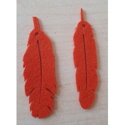 Filz Feder orange