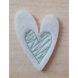 Filz Herz mint