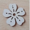 Holz Blume weiss