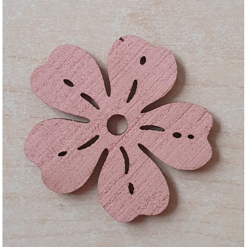 Holz Blume lachs