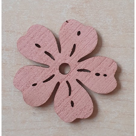 Holz Blume lachs