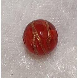 Glasperlen rot
