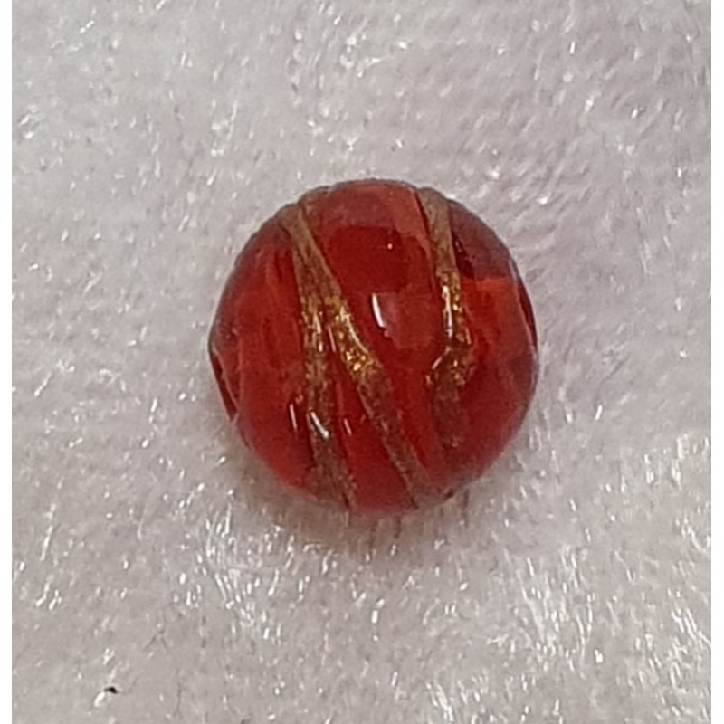 Glasperlen rot